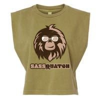Sassquatch Funny Sasquatch Garment-Dyed Women's Muscle Tee