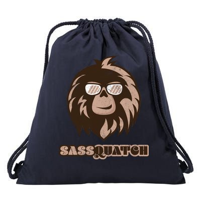 Sassquatch Funny Sasquatch Drawstring Bag