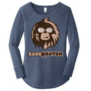 Sassquatch Funny Sasquatch Women's Perfect Tri Tunic Long Sleeve Shirt