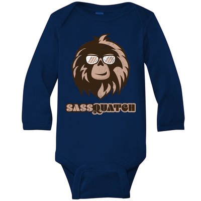 Sassquatch Funny Sasquatch Baby Long Sleeve Bodysuit