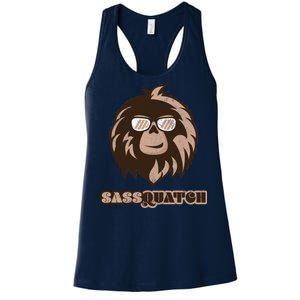 Sassquatch Funny Sasquatch Women's Racerback Tank