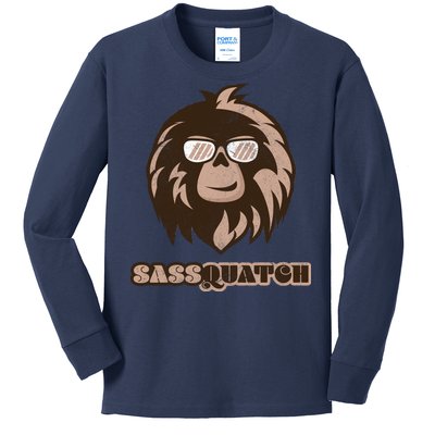 Sassquatch Funny Sasquatch Kids Long Sleeve Shirt