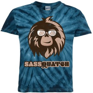 Sassquatch Funny Sasquatch Kids Tie-Dye T-Shirt