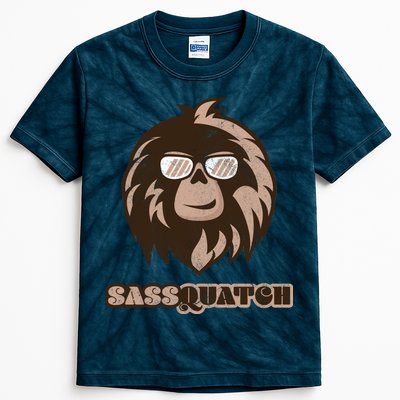 Sassquatch Funny Sasquatch Kids Tie-Dye T-Shirt