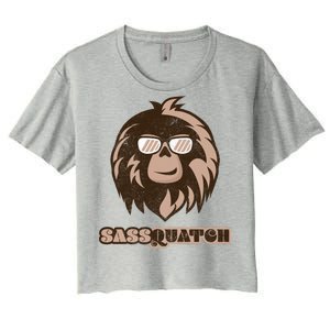 Sassquatch Funny Sasquatch Women's Crop Top Tee