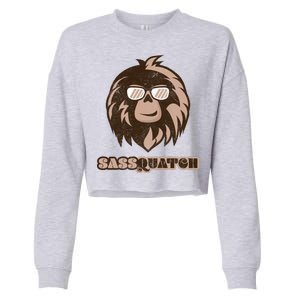 Sassquatch Funny Sasquatch Cropped Pullover Crew