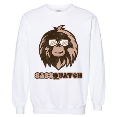 Sassquatch Funny Sasquatch Garment-Dyed Sweatshirt