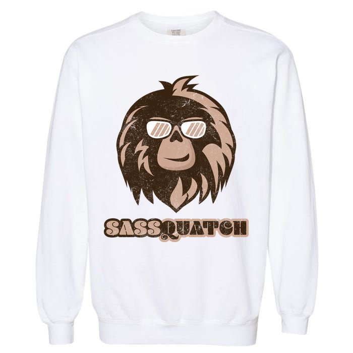 Sassquatch Funny Sasquatch Garment-Dyed Sweatshirt