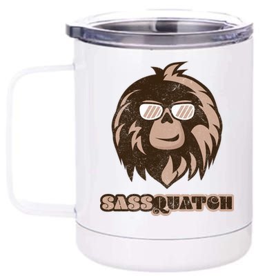 Sassquatch Funny Sasquatch 12 oz Stainless Steel Tumbler Cup