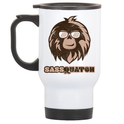 Sassquatch Funny Sasquatch Stainless Steel Travel Mug