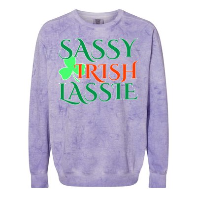 Sassy Irish Lassie Colorblast Crewneck Sweatshirt