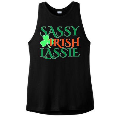 Sassy Irish Lassie Ladies PosiCharge Tri-Blend Wicking Tank