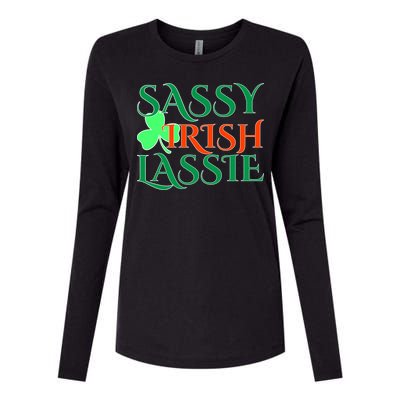 Sassy Irish Lassie Womens Cotton Relaxed Long Sleeve T-Shirt