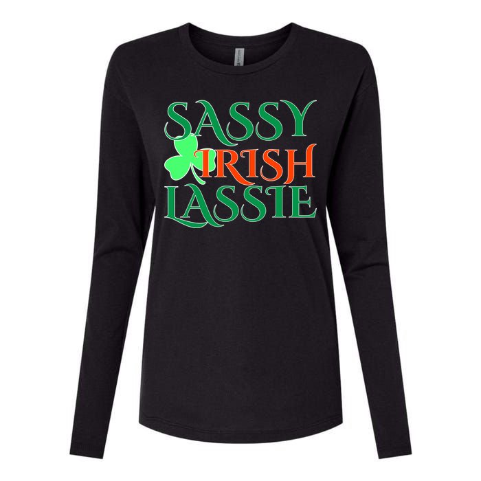 Sassy Irish Lassie Womens Cotton Relaxed Long Sleeve T-Shirt