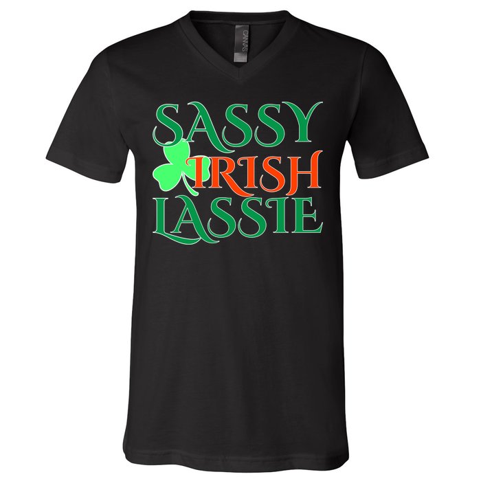 Sassy Irish Lassie V-Neck T-Shirt