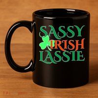 Sassy Irish Lassie 11oz C Handle Ceramic Mug