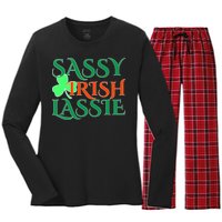 Sassy Irish Lassie Women's Long Sleeve Flannel Pajama Set 