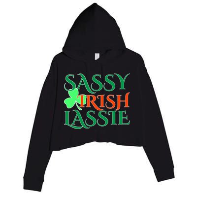 Sassy Irish Lassie Crop Fleece Hoodie