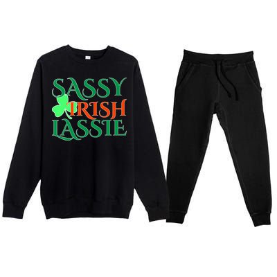 Sassy Irish Lassie Premium Crewneck Sweatsuit Set