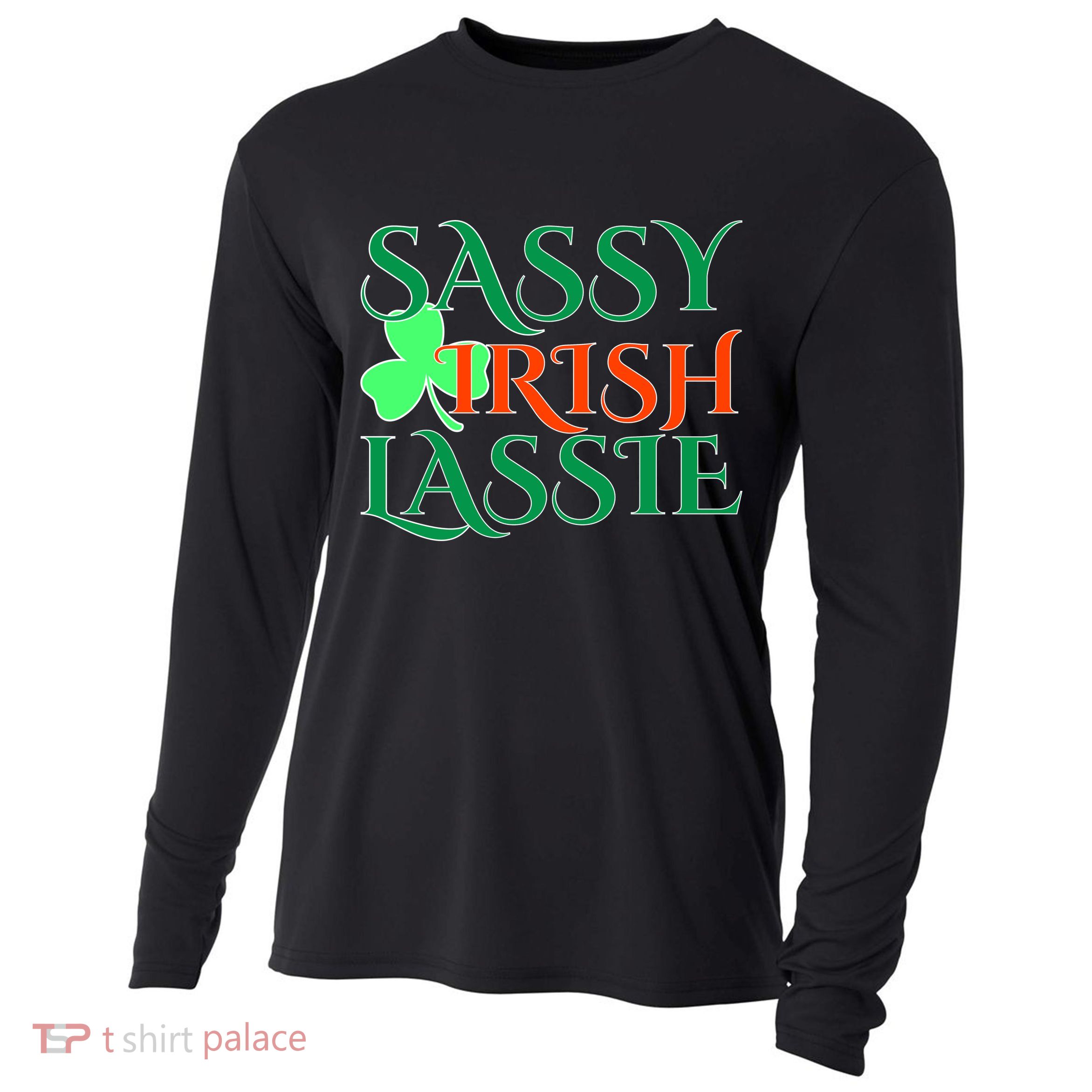 Sassy Irish Lassie Cooling Performance Long Sleeve Crew