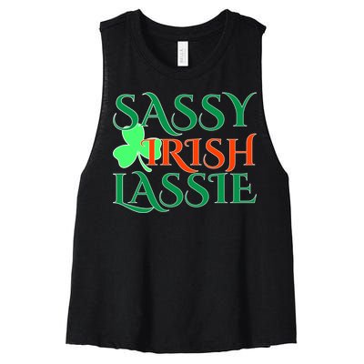 Sassy Irish Lassie Women's Racerback Cropped Tank