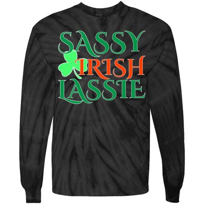 Sassy Irish Lassie Tie-Dye Long Sleeve Shirt