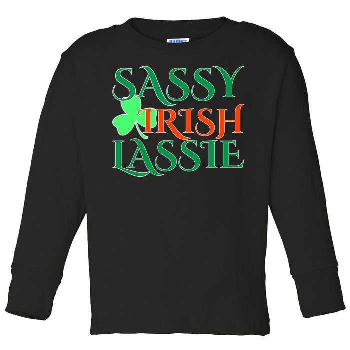 Sassy Irish Lassie Toddler Long Sleeve Shirt