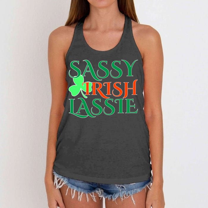 Sassy Irish Lassie Women's Knotted Racerback Tank