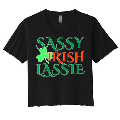 Sassy Irish Lassie Women's Crop Top Tee