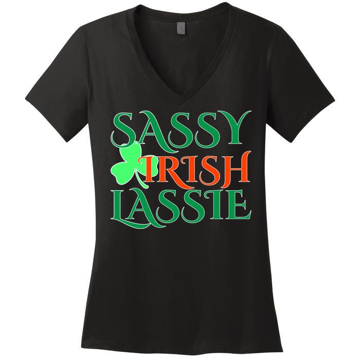 Sassy Irish Lassie Women's V-Neck T-Shirt