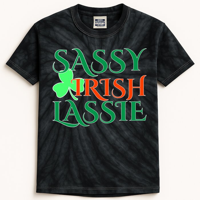 Sassy Irish Lassie Kids Tie-Dye T-Shirt