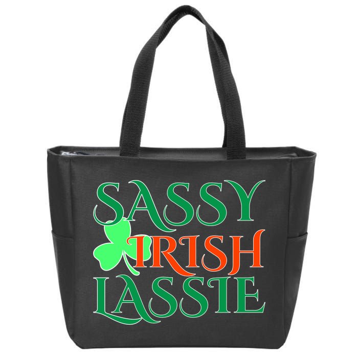 Sassy Irish Lassie Zip Tote Bag