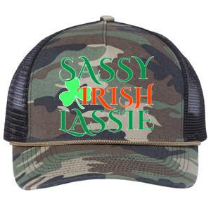 Sassy Irish Lassie Retro Rope Trucker Hat Cap