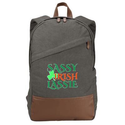 Sassy Irish Lassie Cotton Canvas Backpack