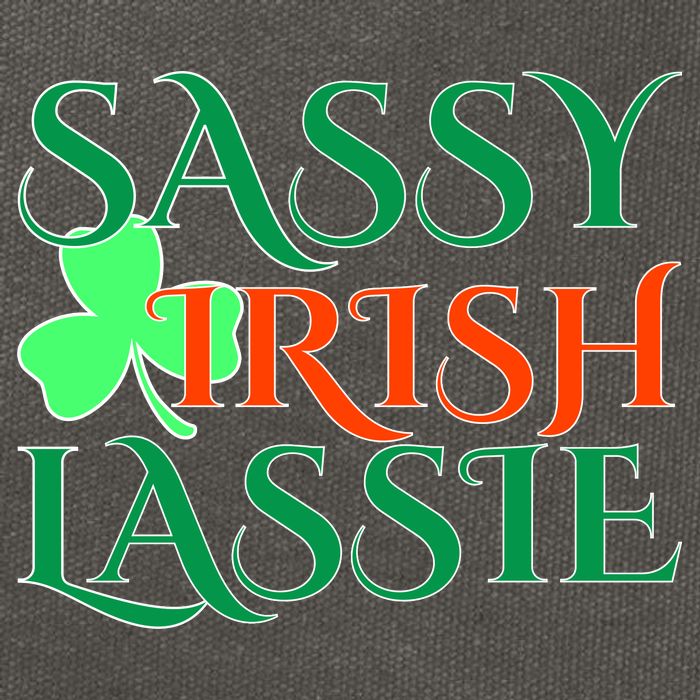 Sassy Irish Lassie Cotton Canvas Backpack