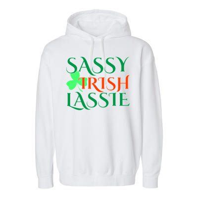 Sassy Irish Lassie Garment-Dyed Fleece Hoodie