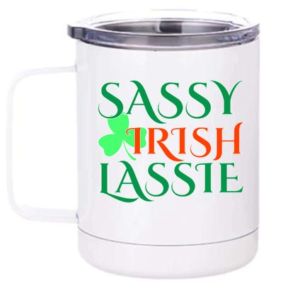 Sassy Irish Lassie 12 oz Stainless Steel Tumbler Cup