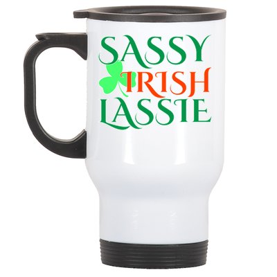 Sassy Irish Lassie Stainless Steel Travel Mug