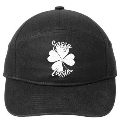 Sassy Lassie Irish Clover St. Patrick's Day 7-Panel Snapback Hat