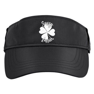 Sassy Lassie Irish Clover St. Patrick's Day Adult Drive Performance Visor