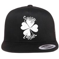 Sassy Lassie Irish Clover St. Patrick's Day Flat Bill Trucker Hat