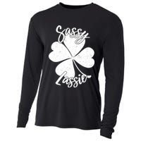 Sassy Lassie Irish Clover St. Patrick's Day Cooling Performance Long Sleeve Crew