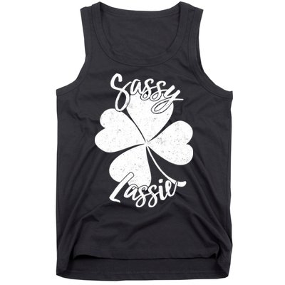 Sassy Lassie Irish Clover St. Patrick's Day Tank Top