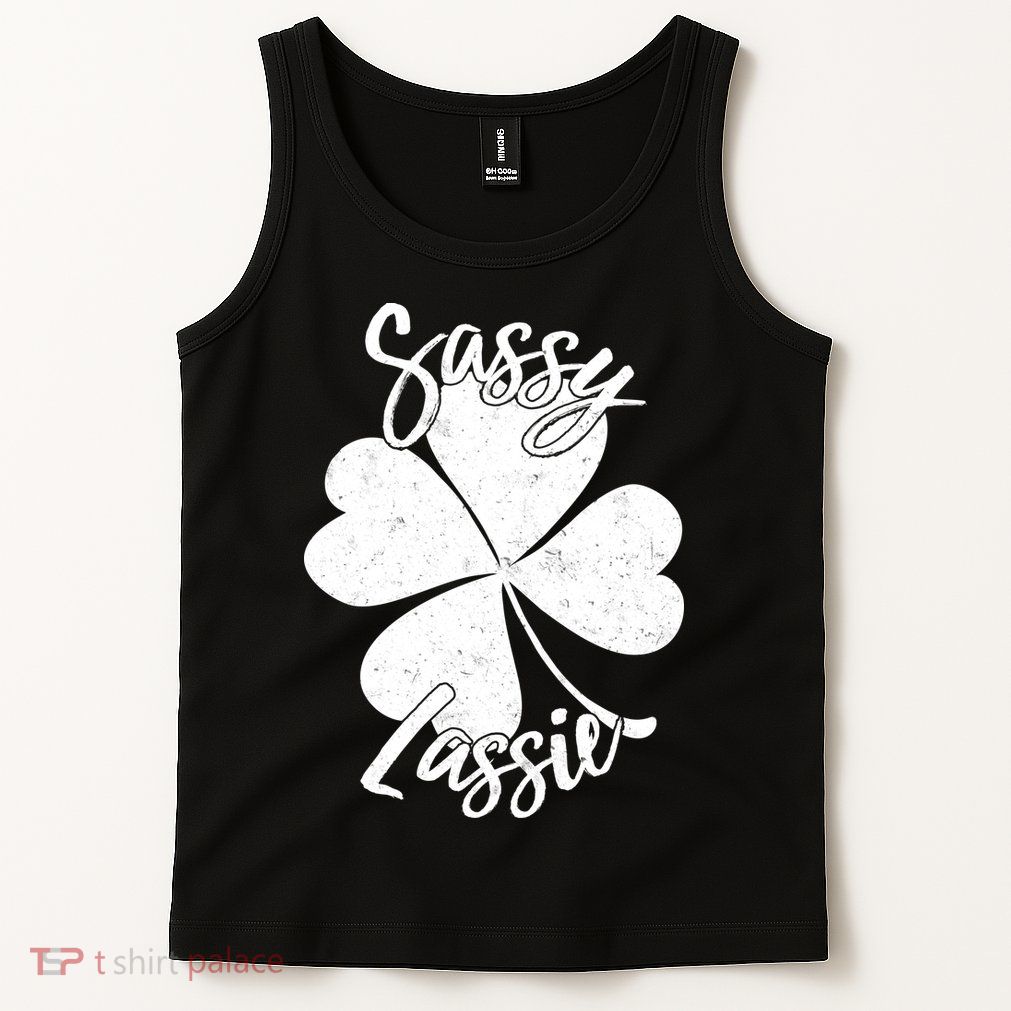 Sassy Lassie Irish Clover St. Patrick's Day Tank Top