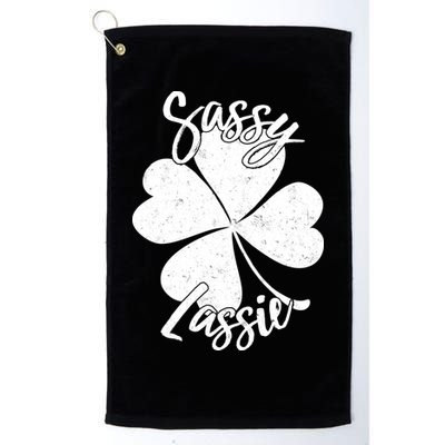 Sassy Lassie Irish Clover St. Patrick's Day Golf Towel