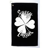 Sassy Lassie Irish Clover St. Patrick's Day Golf Towel