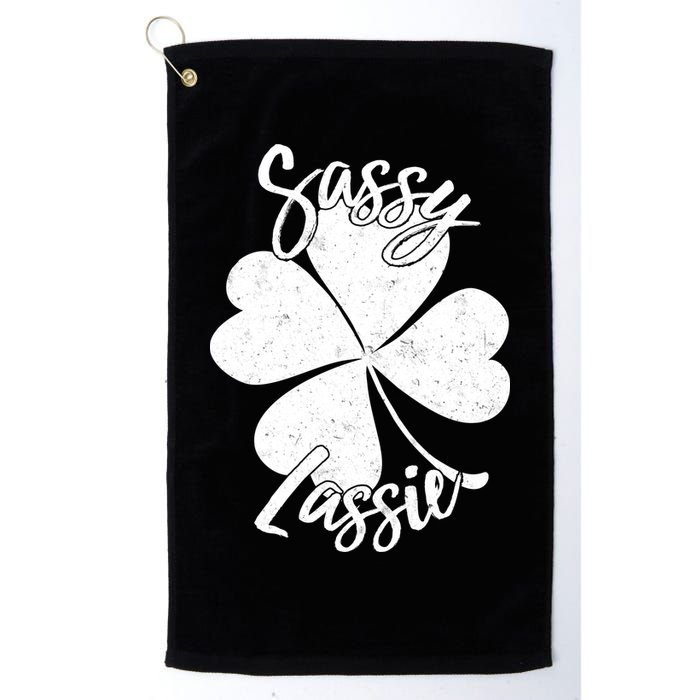 Sassy Lassie Irish Clover St. Patrick's Day Golf Towel