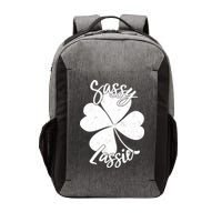 Sassy Lassie Irish Clover St. Patrick's Day Vector Backpack