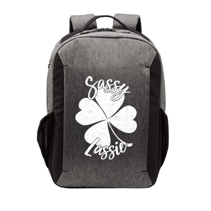 Sassy Lassie Irish Clover St. Patrick's Day Vector Backpack