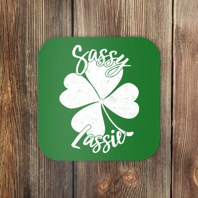 Sassy Lassie Irish Clover St. Patrick's Day Coaster